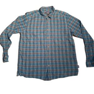 Patagonia Organic Cotton Plaid Flannel. Size Large